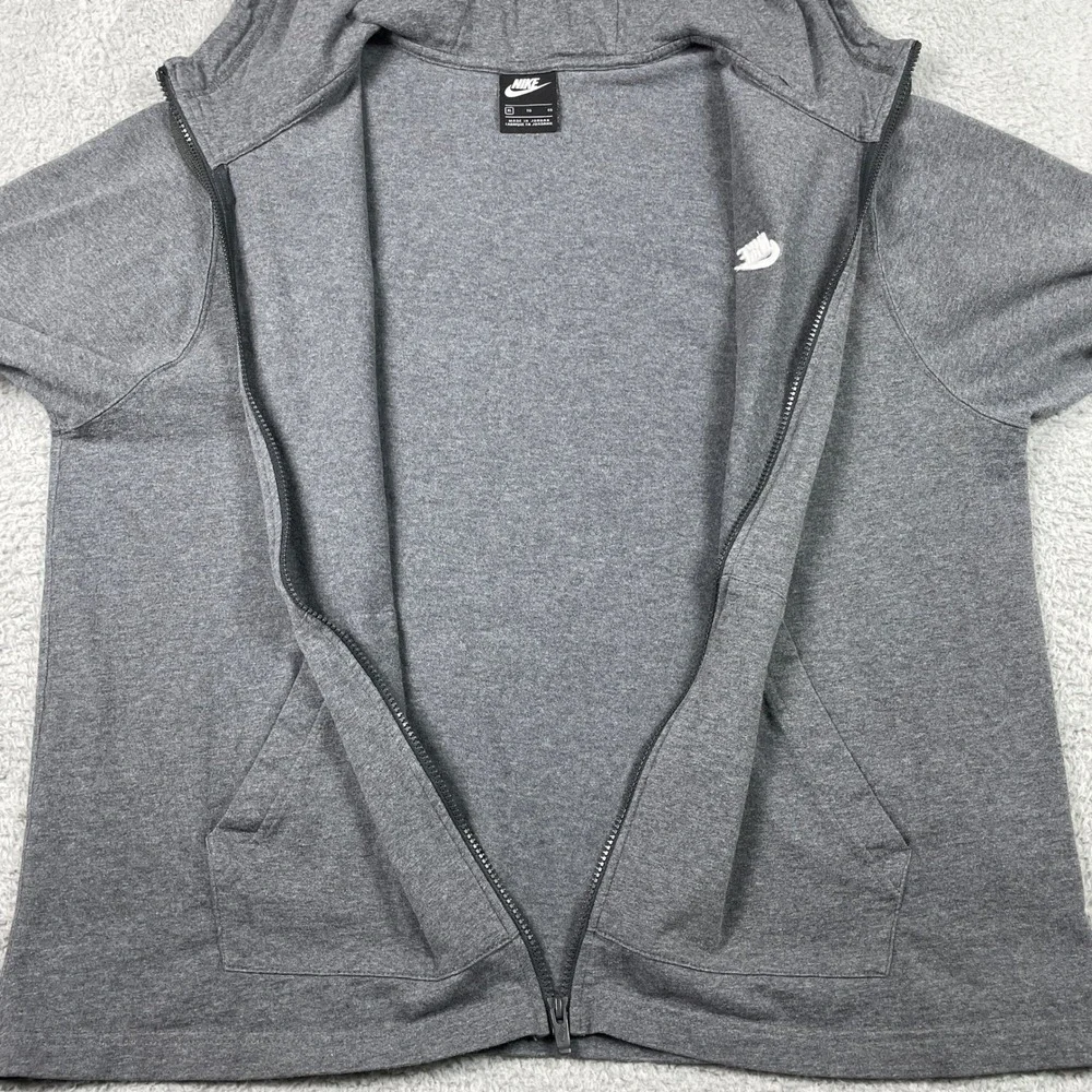 Nike Tech Fleece Full Zip Hoodie Mens XL Grey Sportswear Club CJ4443-071